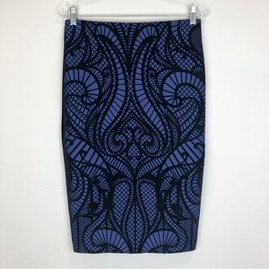 NWOT ECI Lace Overlay Pencil Skirt